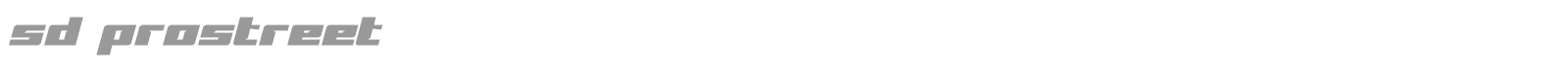 SD Prostreet font preview